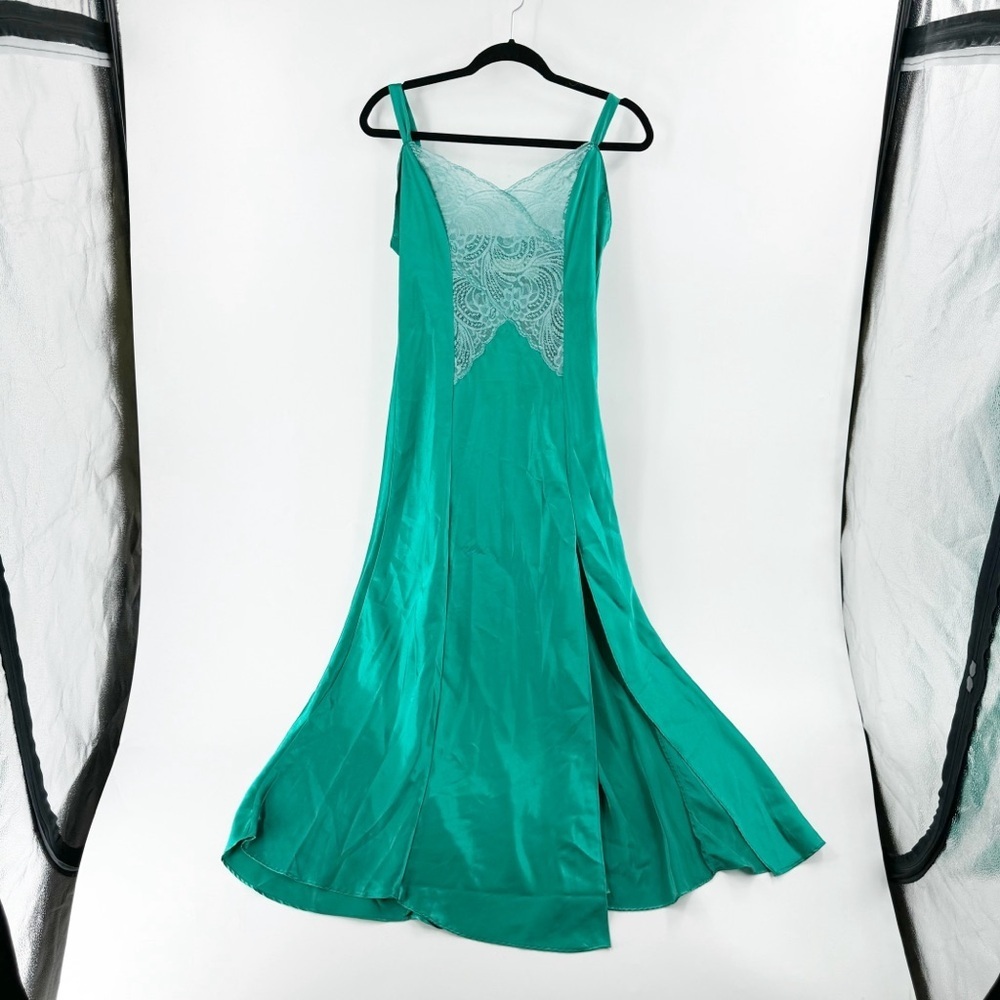 ✅ Vintage GOLD LABEL Victoria'S Secret‎ 1980/90 Slip Satin GOWN/SLIP SIZE MED